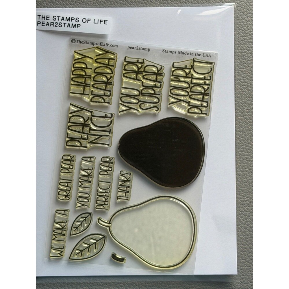 The Stamps Of Life Pear2Stamp Clear Stamps Set For Cardmaking & Scrapbooking